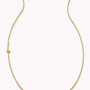 KENDRA SCOTT Letter L Inline Initial Necklace in 18k Gold Vermeil